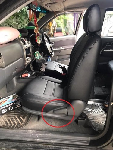 LEFT DARK GRAY SEAT BACKREST ADJUST HANDLE FIT ISUZU D-MAX DMAX 2007 - 2011 - Bild 4 von 6