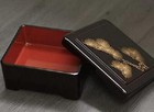 2setsTraditional Unagi Box Container Eel Urushi Pine Matsu Blossom Made in Japan