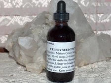 Organic NON-GMO Mature Celery Seed Tincture Ext 4floz  Safety Sealed Free Ship