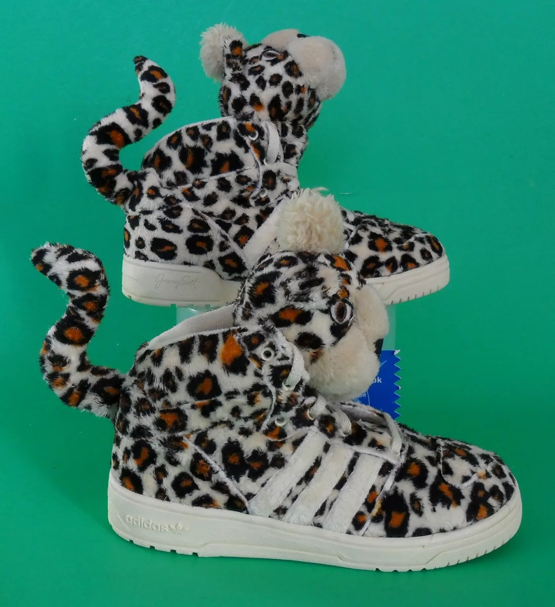 Adidas JEREMY SCOTT LEOPARD 1 Sneaker Stuffed wings teddy Shoe