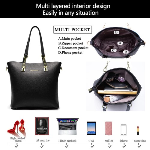 Designer Purses and Handbags for Women Satchel Shoulder Bag Tote Top Handle B... - Bild 5 von 7