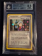Pokemon TCG Steven's Advice 92/101 Hidden Legends Reverse Holo BGS 8.5 English