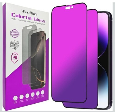 Westillux Privacy Tempered Glass Mirror Screen Protector for iPhone 17 Air