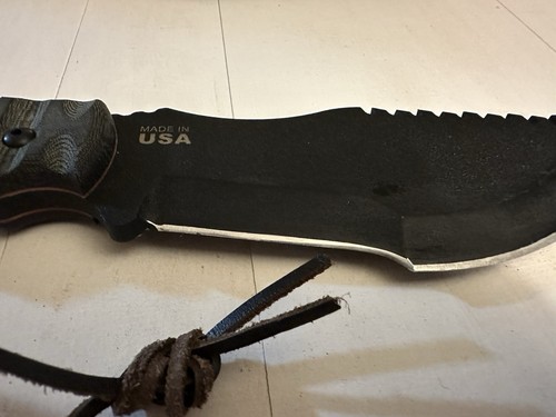 Tops Tom Brown Tracker Messer #1, einmal benutzt mit original Scheide. - Bild 3 von 9