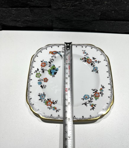 Vintage Tuscan China Bird Of Paradise Square Side Plate #1 - Picture 3 of 8