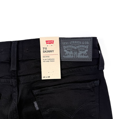 Levi's 711 Skinny Jeans 188810049 Damen Schwarz 28x28 Neu mit Etikett - Bild 10 von 10
