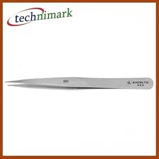 Excelta 00C 3-Star Straight Strong Semi-Fine Point Tweezer, 4.25"