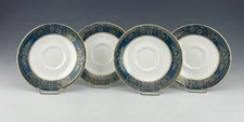 Royal Doulton England H. 5018 CARLYLE 6-1/8" SAUCERS ONLY NO CUPS SET OF 4 Mint