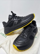 Bottega Veneta Black Leather Speedster Sneakers Mens Size 10.5US 43EU Authentic