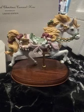 LENOX Porcelain Carousel Horse 24K Gold ~ Christmas ~ 1996