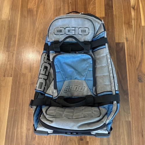 OGIO 9800 Gear Bag 36" Blue Wheeled Sled Rolling Sports Travel Case Luggage.