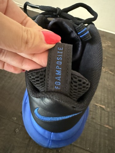NIKE AIR FOAMPOSITE PRO GEBRAUCHT GRÖSSE 12 HYPER COBALT BLACK 624041-403 - Bild 22 von 24