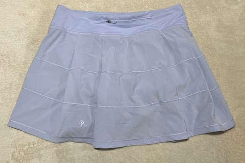 Lululemon Pace Rival MR Rock lang 3,5" Innenfutter pastellblau Skort Größe 6 - Bild 3 von 9