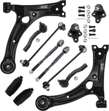 Front End 12pc Suspension Kit for Toyota Corolla  2 Lower Control Arms 2 Low