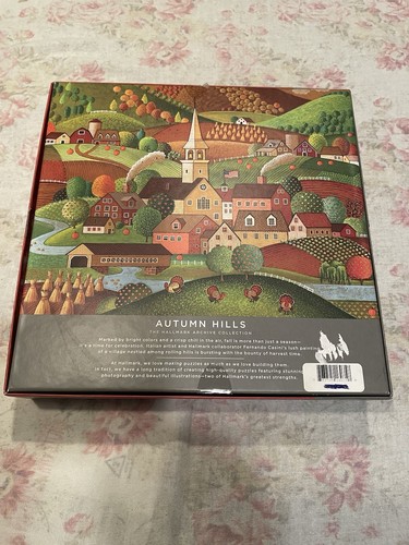 Hallmark Archive Collection 1000pc Puzzle Autumn Hills Fall 24"x30” Made in USA - Picture 3 of 3
