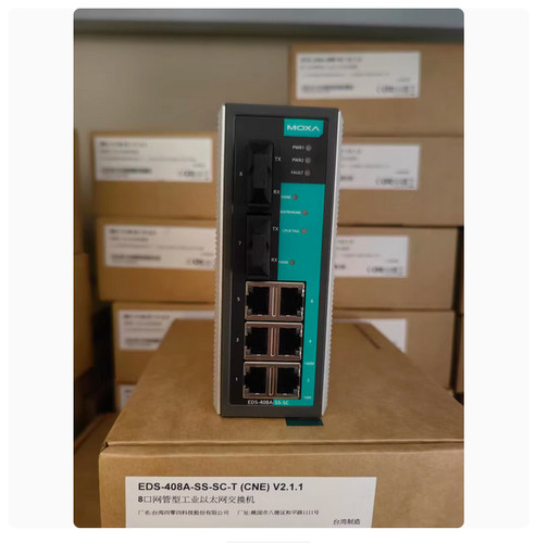 MOXA Ethernet Switch EDS-408A-SS-SC-T New fast shipping/fxf - Picture 1 of 6