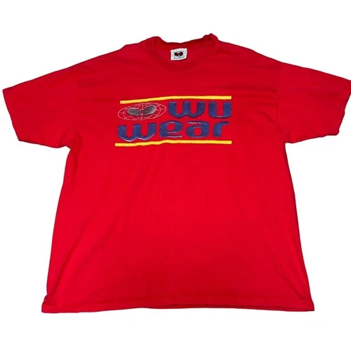 Red Wu Wear Wu Tang Clan Rap Tee Men’s SZ XXL 90s Ma 1990s vintage concert t-shirt, vintage, size XXL, single stitch, B+ condition