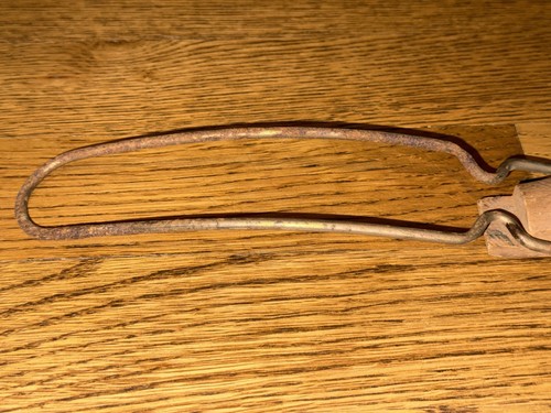 Appendiabiti in legno vintage Union pieghevole viaggio metallo vestito anni 20 30 armadio - Foto 6 di 9