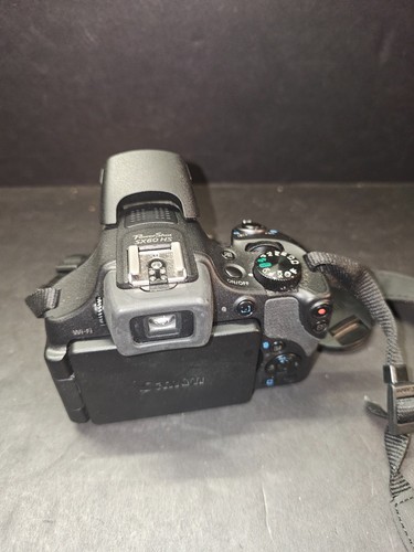 Canon PowerShot SX60 HS Black Digital Camera PC2188 Wi-Fi - Picture 8 of 9