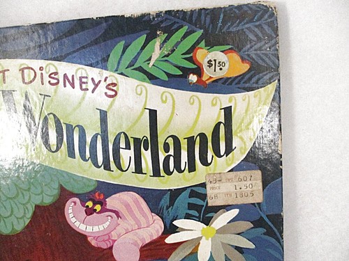 Vintage 1972 Pre-UPC Ein großes goldenes Buch Walt Disneys Alice im Wunderland Film Illus - Bild 6 von 18