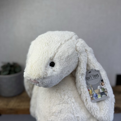 Jellycat Huge Bashful Cream Bunny - Large Off White Bunny - Big Rabbit Toy 50cm - Picture 5 of 12