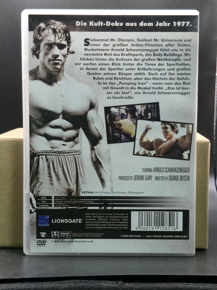 Arnold Schwarzenegger Pumping Iron DVD - Body Building Sehr Gut - Bild 2 von 3