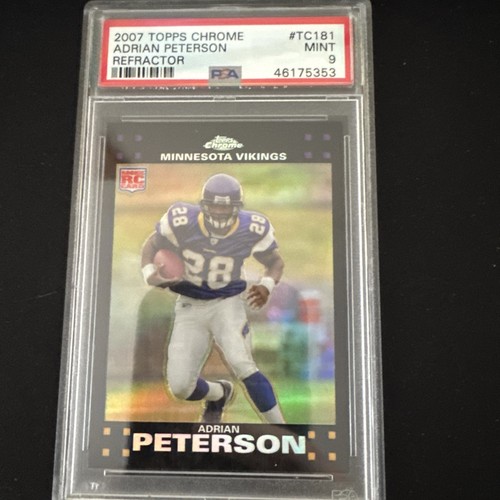 2007 Topps Chrome Refractor #TC181 Adrian Peterson RC PSA 9 (MINT) - 第 1/2 張圖片