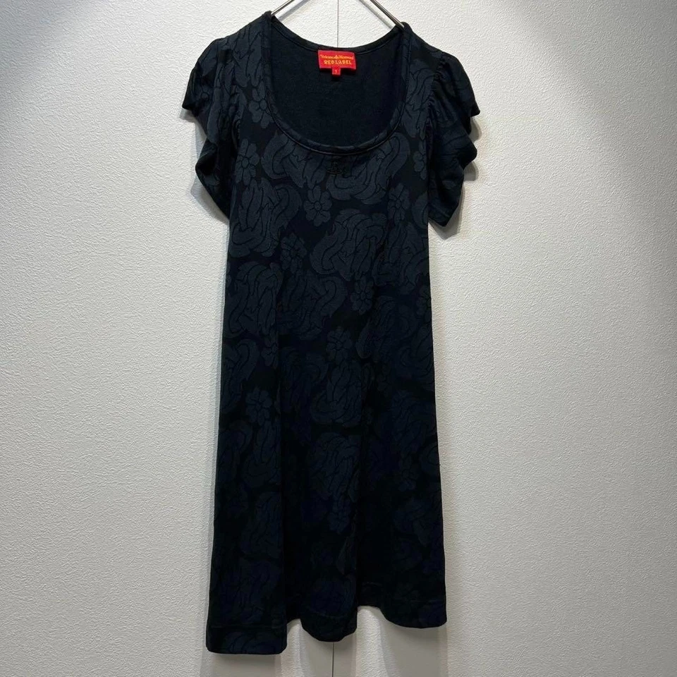 VIVIENNE WESTWOOD ETIQUETA ROJA Vestido Vintage Estampado Completo Volantes Foto 2 de 4