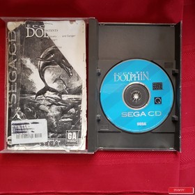 Ecco the Dolphin (Sega CD, 1993) Jewel Case Complete Manual (Working)
