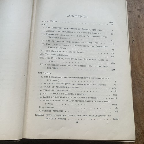 Vtg HC book, The Leading Facts of American History by D. H. Montgomery, 1920 - Picture 7 of 10
