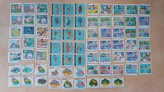 Collection Lot de 75 vignettes Malabar Chewing Gum Bubble année 1960 à 1980 90