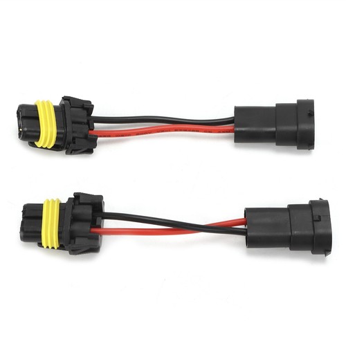 Car Pair H11 Male To 9005/9006 Female Adapter Headlight Fog Light Universal Plug - Bild 4 von 12