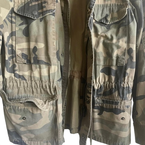 Club Monaco Womens Camo Utility Jacket Army Green Gorpcore Camping Hiking Coat - Picture 9 of 16