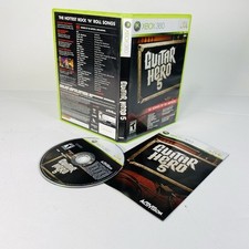 Guitar Hero 5 Game (Microsoft Xbox 360) Complete w/ Manual CIB TESTED WORKS