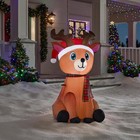 Outdoor Indoor Xmas Decor Airblown Holiday Lights Reindeer Christmas Inflatable