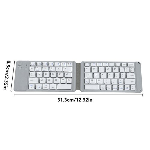 Wireless Mini Folding Bluetooth Keyboard For Windows Android System 1x Keyboard - Picture 5 of 16