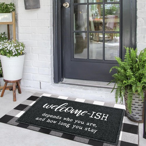 Large Welcome Mats Funny Front Door Mat Outdoor Entryway with Anti Slip Rubbe... - Picture 6 of 7