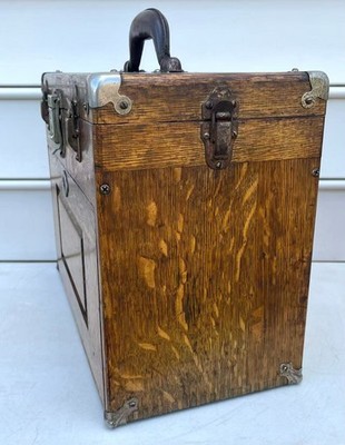 Vintage H. Gerstner & Son 7 Drawers Oak Wood Machinist Tool Chest