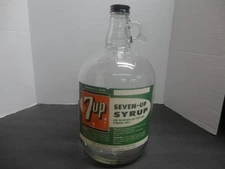 7 UP S0DA FOUNTAIN SYRUP PAPER LABEL 1 GALLON JUG COLUMBUS  OHIO