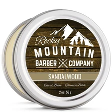 Beard Balm – Sandalwood Blend - Rocky Mountain Barber – with Nutrient Rich... 
