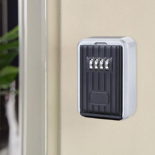4 Digit Outdoor Password Key Box lock Box for Wall Contractors Emergency - Picture 2 of 6