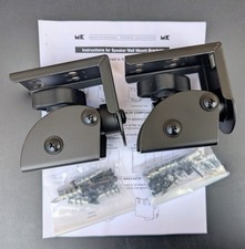 2x New Heavy Duty Miller & Kreisel ST Wall Tilt Mount Speaker Rare Bracket Pair