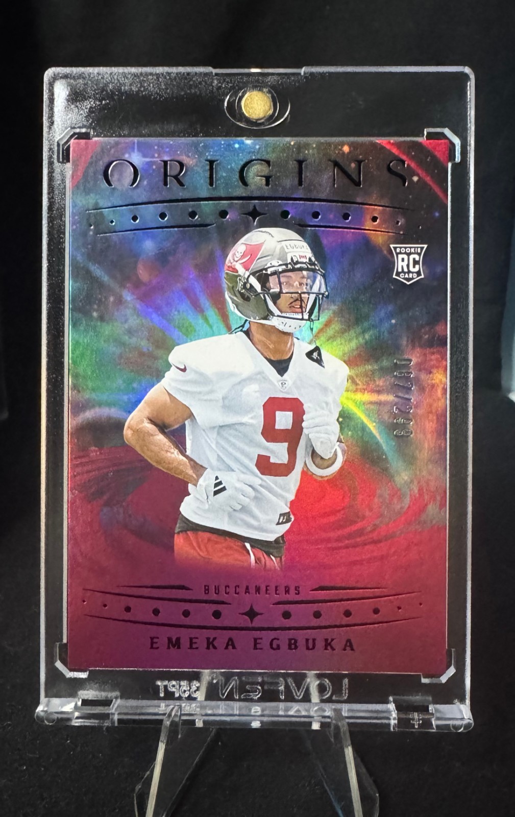 2025 Panini Origins Emeka Egbuka RC Holo Red /299 Tampa Bay Buccaneers WR #146