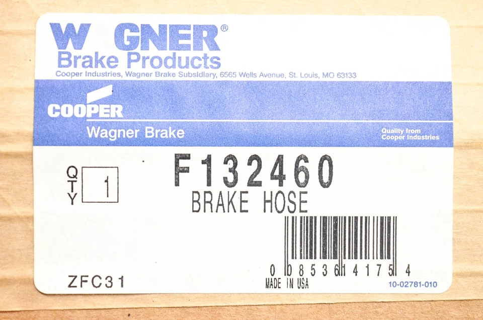 Cable de freno Wagner F132460 NOS Foto 3 de 3