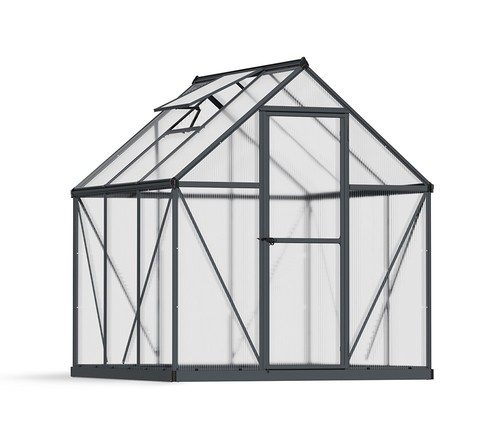 Alu Gewächshaus Mythos 66 Grau 186x185x208 cm Polycarbonat PALRAM - CANOPIA - Bild 1 von 9