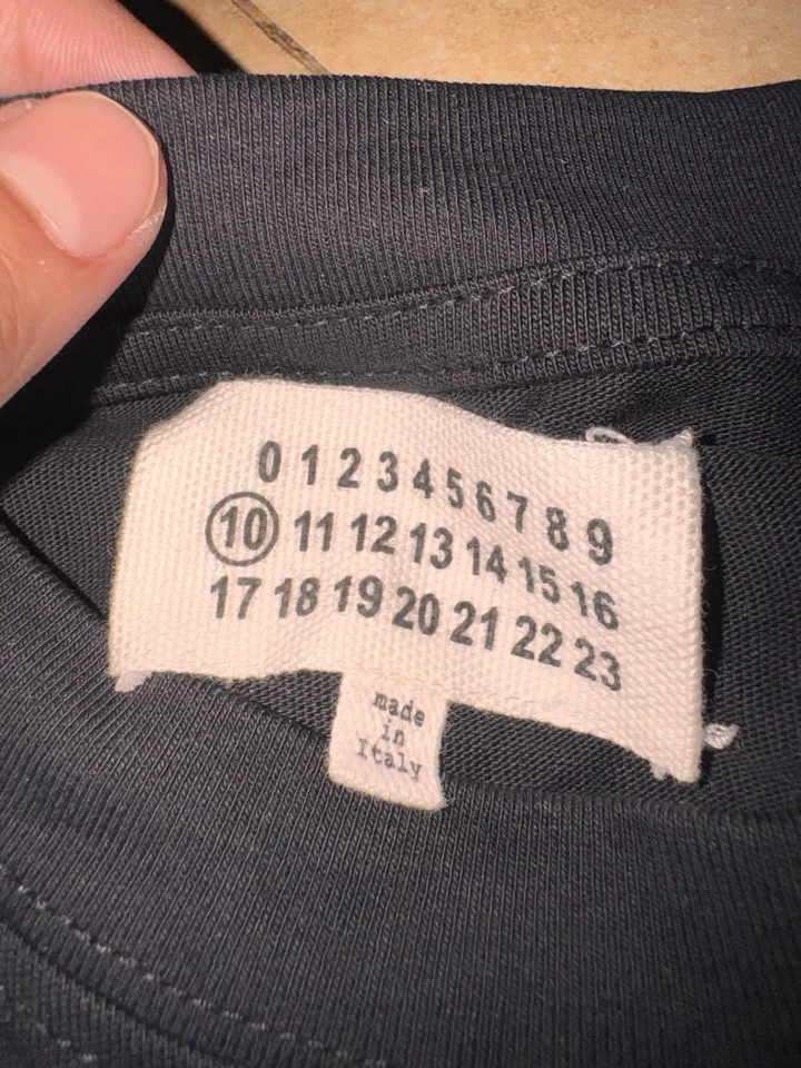 Maison Margiela Sign Language T-shirt Size S Black Made In Italy 100% Cotton - Image 3 of 4