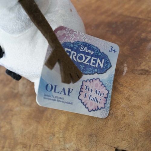 Disney Frozen Olaf Talking Plush Beanbag Toy Just Play - Picture 2 of 3