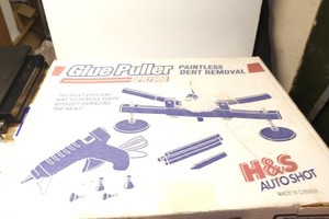 LIGHTLY USED  H&S Autoshot 7500 Glue Puller Paintless Dent Removal Tool Kit