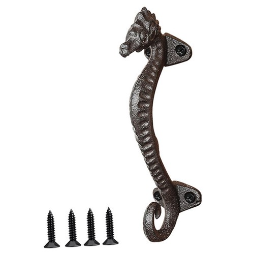 Seahorse Door Handle Decorative Door Pull Home Decor Cabinet Knob 6.5" Cabinet - Picture 3 of 6