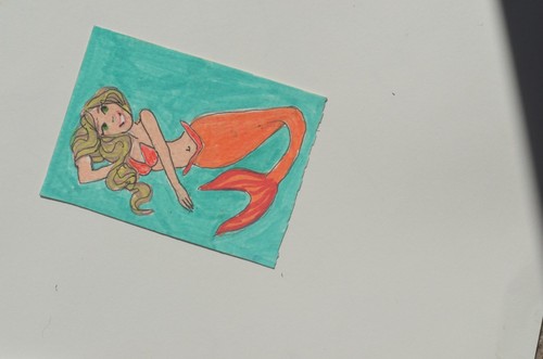 ACEO Originals Mermaid Original Art Paintings not a print - Picture 2 of 3